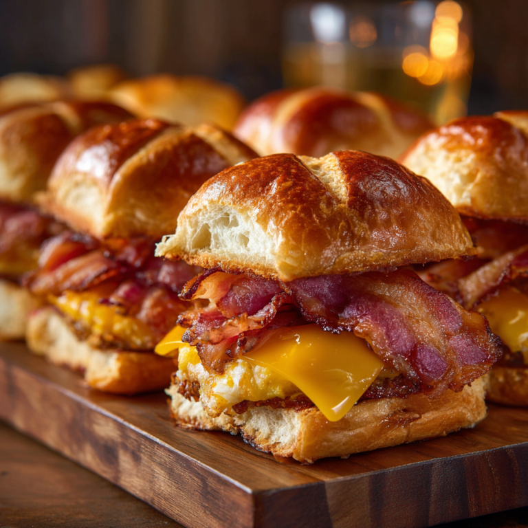 Crack Breakfast Sliders – Recette Gourmande Bacon, Œuf & Fromage