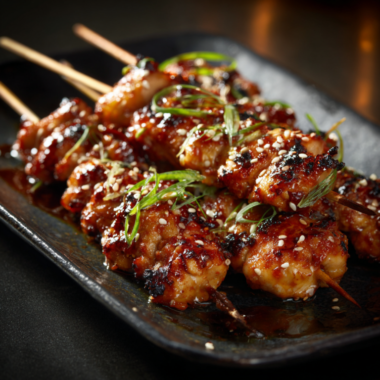 Bang Bang Chicken Skewers : brochettes de poulet irrésistibles