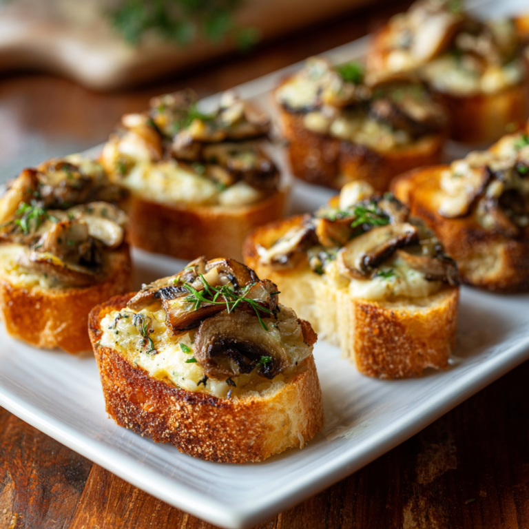 Bouchées croustillantes de champignons gratinés – Recette facile et gourmande