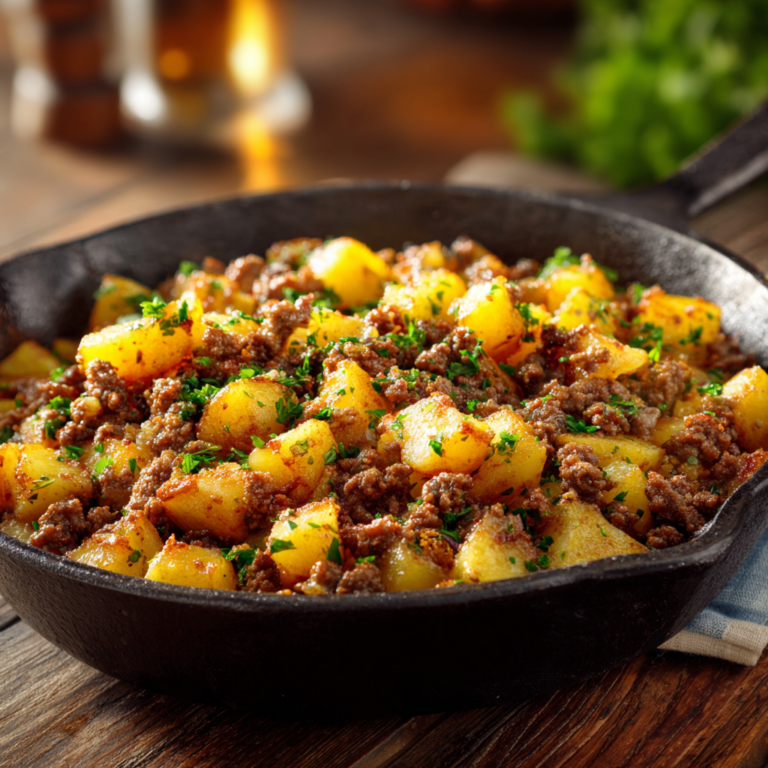 Viande hachée aux pommes de terre : recette facile et familiale