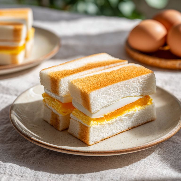 Sandwich japonais aux œufs : Tamago Sando ultra moelleux