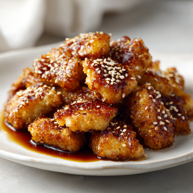 Poulet croustillant au miel, sauce soja et sésame – Recette facile et gourmande
