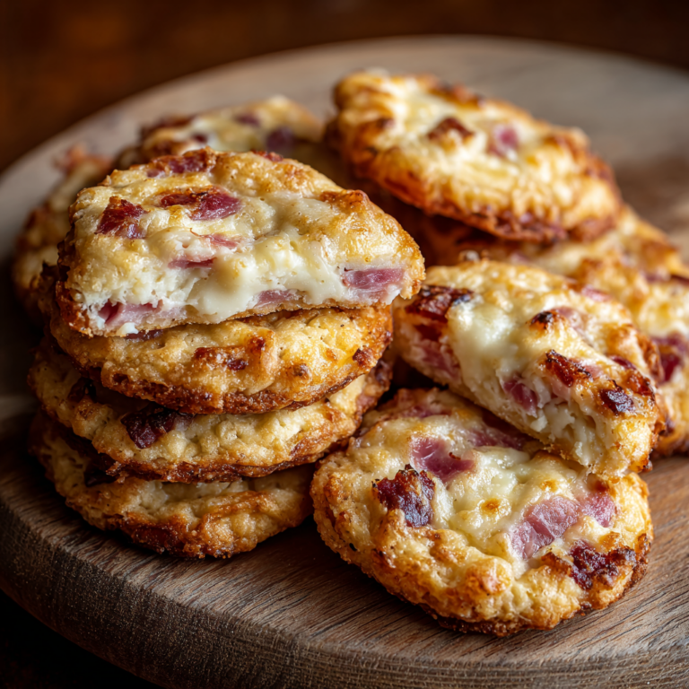 Cookies salés au jambon et au fromage – recette facile et gourmande à l’italienne