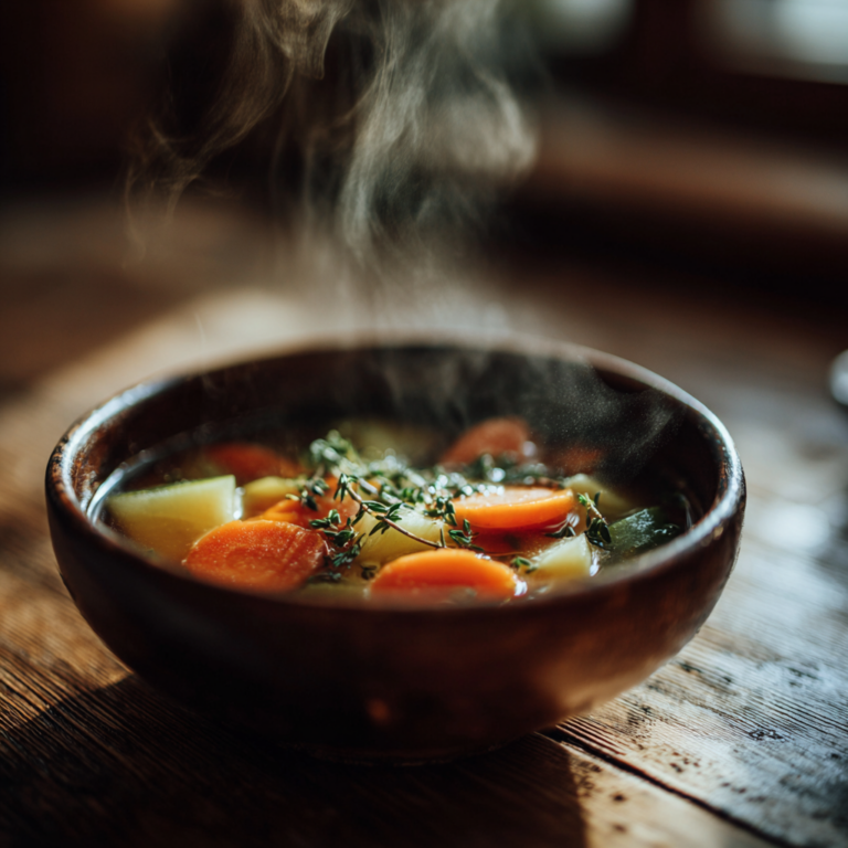 Soupe de dernière minute maison facile et réconfortante