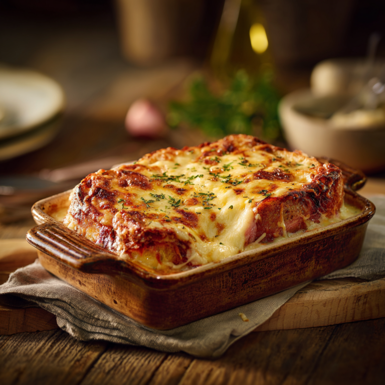 Croque-monsieur au four fondant et ultra gourmand