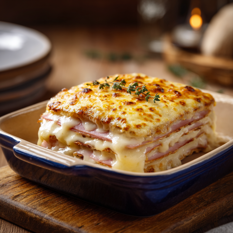Croque-monsieur au four | Recette fondante et gratinée