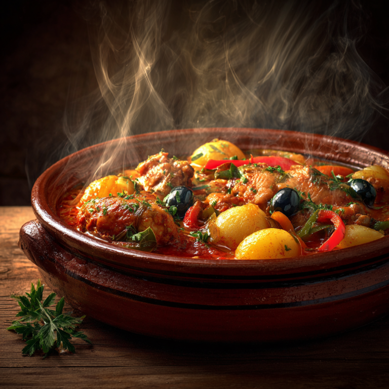 oulet aux Poivrons, Pommes de Terre Fondantes et Sauce Tomate relevée