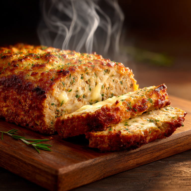 Pain de Poulet à l’Ail et Parmesan Fondant : Recette Moelleuse et Gourmande Facile au Four